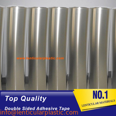 Super Transparent 0.05mm Thickness PET Sheet 3D Lenticular Film Tape Double Side Adhesive For Inkjet Lenticular