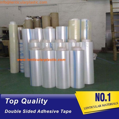 Super Transparent 0.05mm Thickness PET Sheet 3D Lenticular Film Tape Double Side Adhesive For Inkjet Lenticular