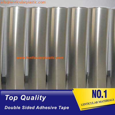 Super Transparent 0.05mm Thickness PET Sheet 3D Lenticular Film Tape Double Side Adhesive For Inkjet Lenticular