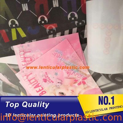 أقمشة ملابس عدسية ثلاثية الأبعاد أكثر نعومة من مادة البولي يوريثان الحراري ، ملصقات صور الطباعة العدسية لحقائب مستحضرات التجميل / حقيبة يد / حقيبة مدرسية