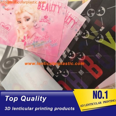 3d lenticular fabric fashion - cat and rose flower switch effects - soft tpu lenticular lenses printing