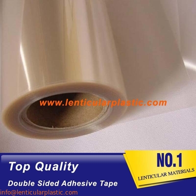 Super Transparent 0.05mm Thickness PET Sheet 3D Lenticular Film Tape Double Side Adhesive For Inkjet Lenticular