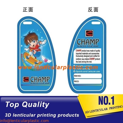 Custom Private Brand Logo Printing 3D Lenticular Clothing Hang Tag Flip Poster Sticker Lenticular Cards For Promotion